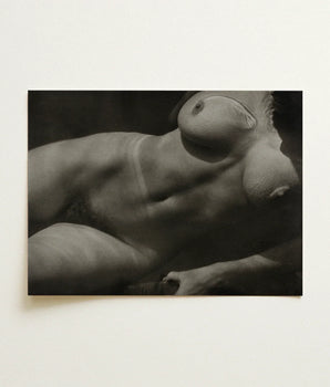 Black-and-white Photographic Print Nude Female Figure Reclined Pose Rebecca Salsbury Strand, Alfred Stieglitz Art, Sensual Shadows