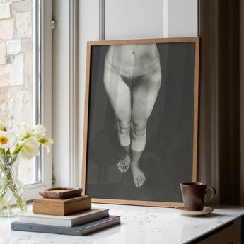 Rebecca Salsbury Strand - Alfred Stieglitz Art Print / Canvas Minimalist Wooden-framed Black-and-white Photographic Print Pair Legs Motion