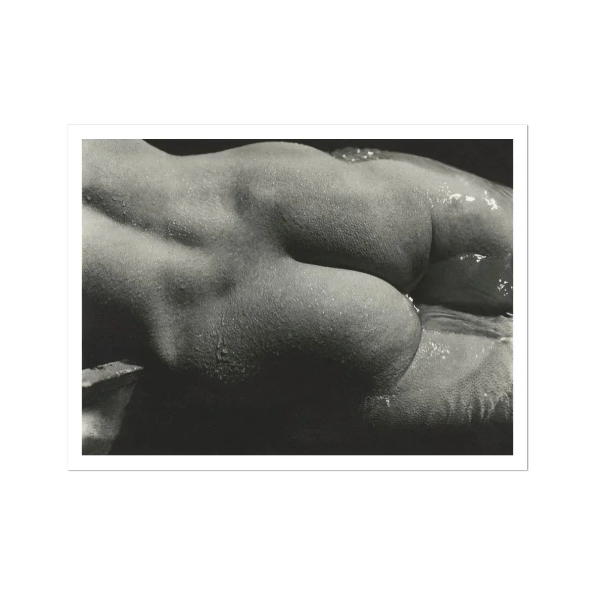Rebecca Salsbury Strand Alfred Stieglitz Fine Art Print, 32x24’’ / 81x61cm / Unframed, Black White Artistic Photograph Water Droplets Skin