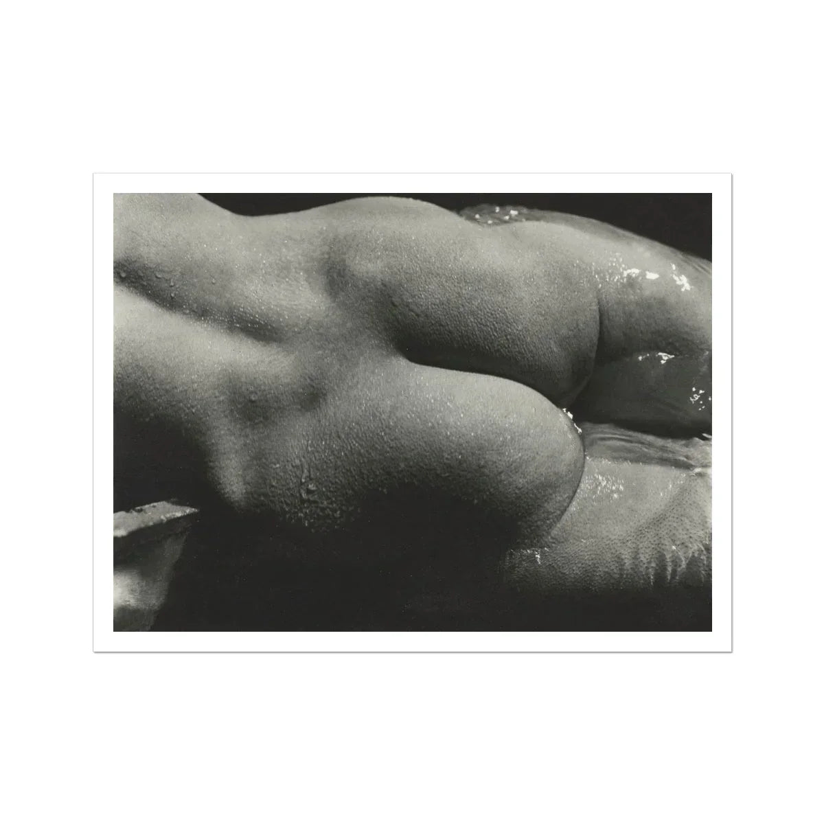 Rebecca Salsbury Strand - Alfred Stieglitz Fine Art Print, 32’’x24’’ / Unframed, Black White Artistic Photograph Water Droplets Skin