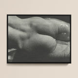 Rebecca Salsbury Strand - Alfred Stieglitz Fine Art Print / Canvas Black-framed Black-and-white Photographic Art Print Close-up Wet Human