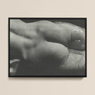 Rebecca Salsbury Strand Alfred Stieglitz Framed Canvas, Black White Photograph Abstract Curved Forms Water Droplets