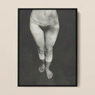 Rebecca Salsbury Strand Alfred Stieglitz Framed Canvas, Black White Photograph Nude Lower Torso Legs