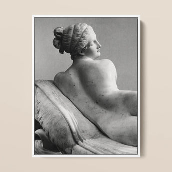 Reclining Naiad - Antonio Canova Art Print / Canvas, 12x16’’ / 31x41cm / White Frame, Posters Prints & Visual Artwork, Toby Leon