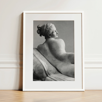 Reclining Naiad - Antonio Canova Art Print / Canvas, Young Naiad Reclines, Naiad Reclines Half-turned, Profile Catching Pale, Catching Pale