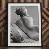Reclining Naiad - Antonio Canova Art Print / Canvas, Young Naiad Reclines, Naiad Reclines Half-turned, Profile Catching Pale, Catching Pale