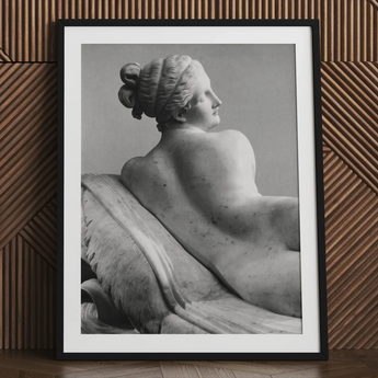 Reclining Naiad - Antonio Canova Art Print / Canvas, Young Naiad Reclines, Naiad Reclines Half-turned, Profile Catching Pale, Catching Pale