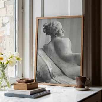 Reclining Naiad - Antonio Canova Art Print / Canvas, Young Naiad Reclines, Naiad Reclines Half-turned, Profile Catching Pale, Catching Pale