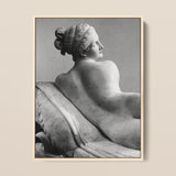 Reclining Naiad - Antonio Canova Art Print / Canvas, Young Naiad Reclines, Naiad Reclines Half-turned, Profile Catching Pale, Catching Pale