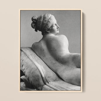 Reclining Naiad - Antonio Canova Art Print / Canvas, Young Naiad Reclines, Naiad Reclines Half-turned, Profile Catching Pale, Catching Pale