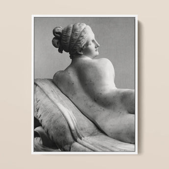 Reclining Naiad - Antonio Canova Art Print / Canvas, Young Naiad Reclines, Naiad Reclines Half-turned, Profile Catching Pale, Catching Pale