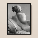 Reclining Naiad - Antonio Canova Art Print / Canvas, Young Naiad Reclines, Naiad Reclines Half-turned, Profile Catching Pale, Catching Pale
