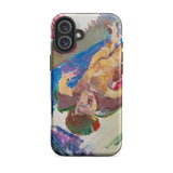 Reclining Nude - Anton Kolig Iphone Case, 16 Plus / Matte, Smartphone Case Abstract Painting Figure