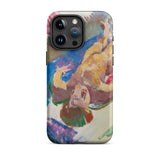 Reclining Nude - Anton Kolig Phone Case Iphone 15 Pro Max / Matte Phone Case Colorful Abstract Painting Figure Anton Kolig’s Reclining,
