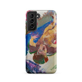 Reclining Nude - Anton Kolig Phone Case Samsung Galaxy S21 / Matte Vibrant Abstractly Painted Phone Case Bold Strokes Yellow Anton Kolig’s