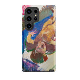 Reclining Nude - Anton Kolig Samsung Case, Galaxy S24 Ultra / Matte, Smartphone Case Colorful Abstract Painting Design