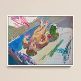 Liegender Akt mit Krug – Anton Kolig Kunstdruck / Leinwand, 16x12’’ / 41x31cm / Weißer Rahmen, Poster-Drucke & visuelle Kunstwerke, Toby Leon