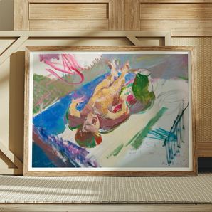 Reclining Nude with Jug - Anton Kolig Art Print