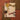 Golden Sculpted Bone Atop Beige Abstract Painting Earthy Egon Schiele, Nude Man, Reclining, Slices, Hip Barely Wider, Art, Print