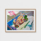 Reclining Nude with Jug - Anton Kolig Art Print / Canvas, Ochre Flesh Laid, Green Earthenware Prints