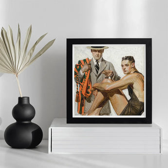 Record Time Cool Summer Comfort - J.c. Leyendecker Art Print / Canvas, Prints