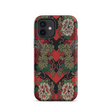 Red Fan Pattern - G.a. Audsley Iphone Case, 12 / Matte, Floral Patterned Phone Case