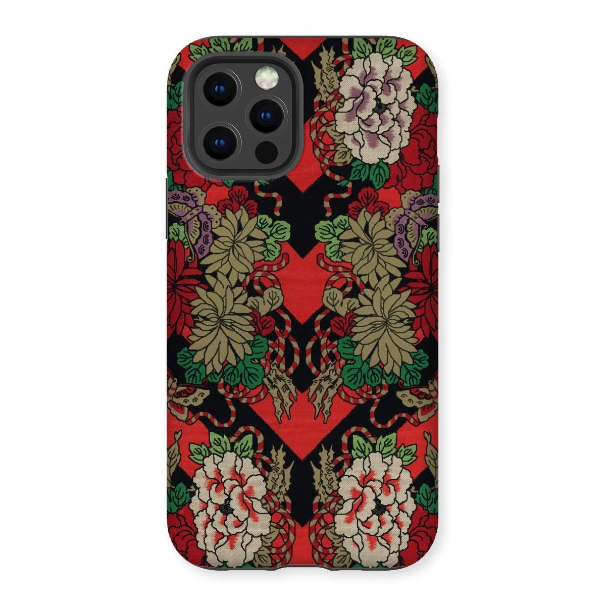 Red Fan Pattern - G.a. Audsley Iphone Case 12 Pro / Matte Mobile Phone Cases