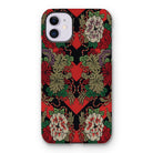 Red Fan Pattern - G.a. Audsley Iphone Case 11 / Matte Mobile Phone Cases