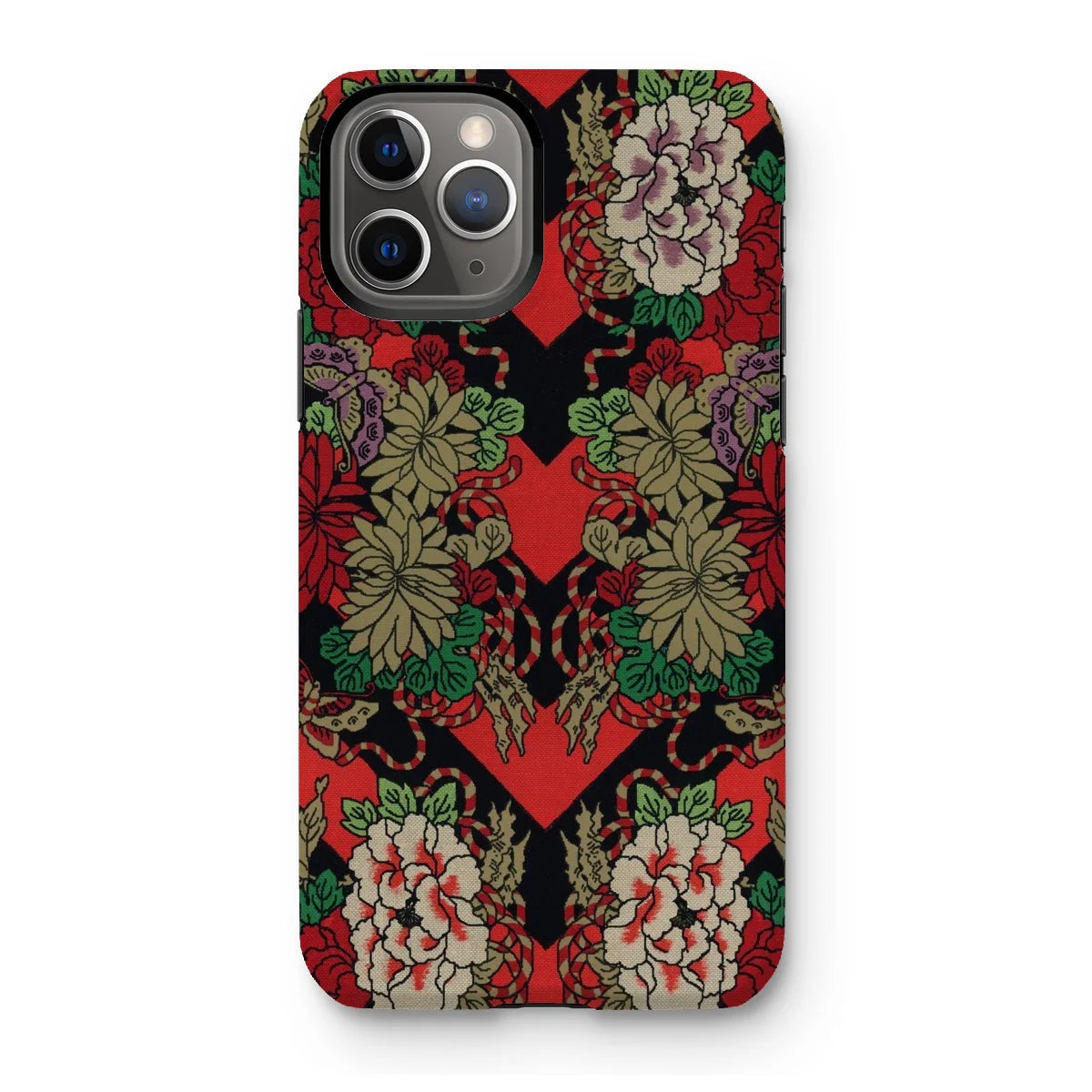 Red Fan Pattern - G.a. Audsley Iphone Case 11 Pro / Matte Mobile Phone Cases