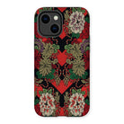 Red Fan Pattern - G.a. Audsley Iphone Case 14 Plus / Matte Mobile Phone Cases