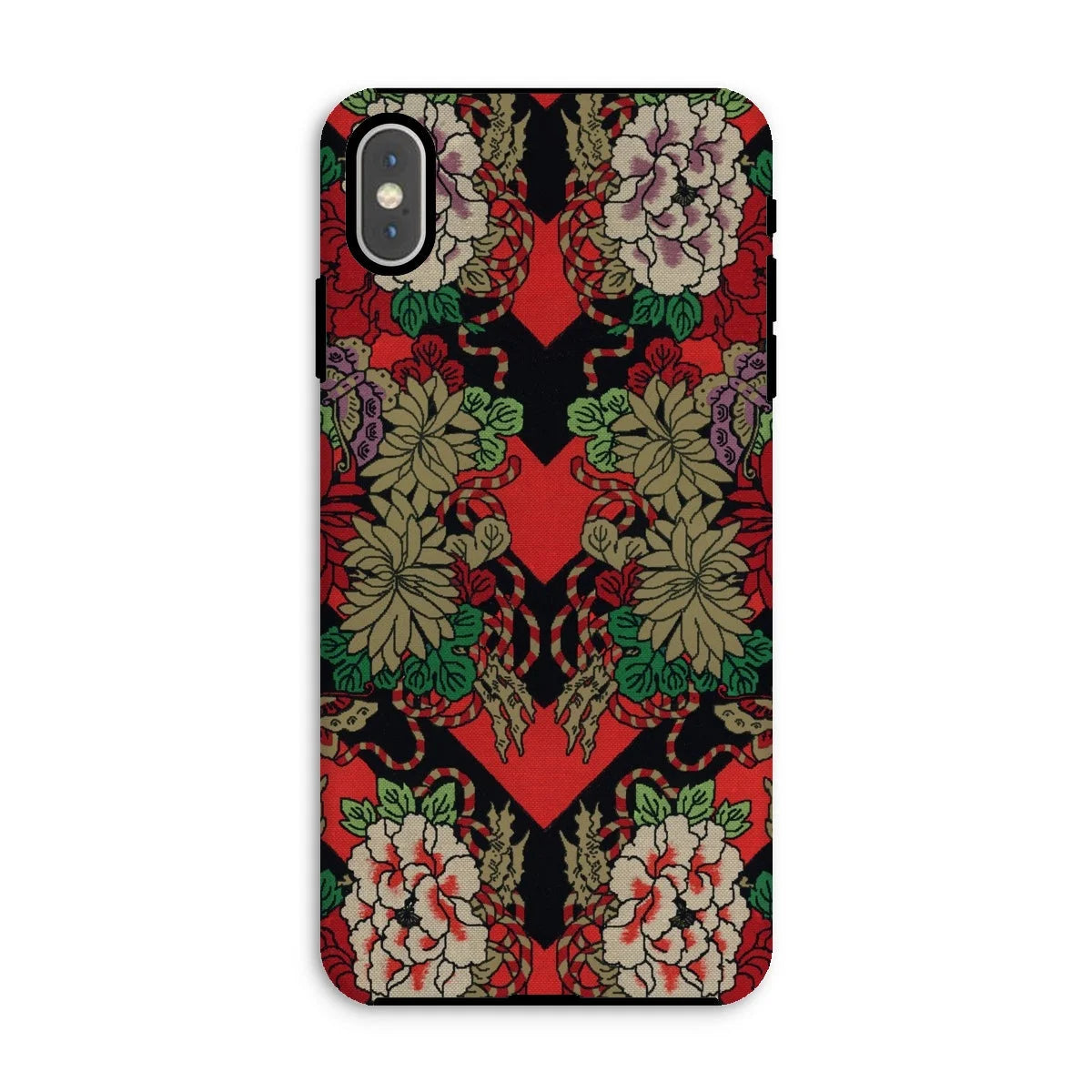 Red Fan Pattern - G.a. Audsley Iphone Case Xs Max / Matte Mobile Phone Cases