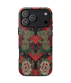 Iphone 17 Pro Max / Matte Red Fan Pattern - G.a. Audsley Phone Case
