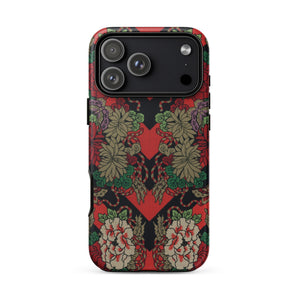Red Fan Pattern - G.a. Audsley Phone Case, Red Fan Pattern, Red Fan, Fan Pattern