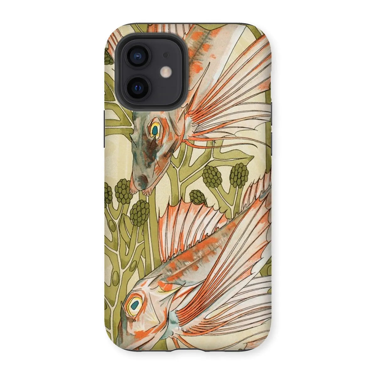 Red Fish - Animal Art Phone Case - Maurice Pillard Verneuil - Iphone 12 / Matte - Mobile Phone Cases - Aesthetic Art