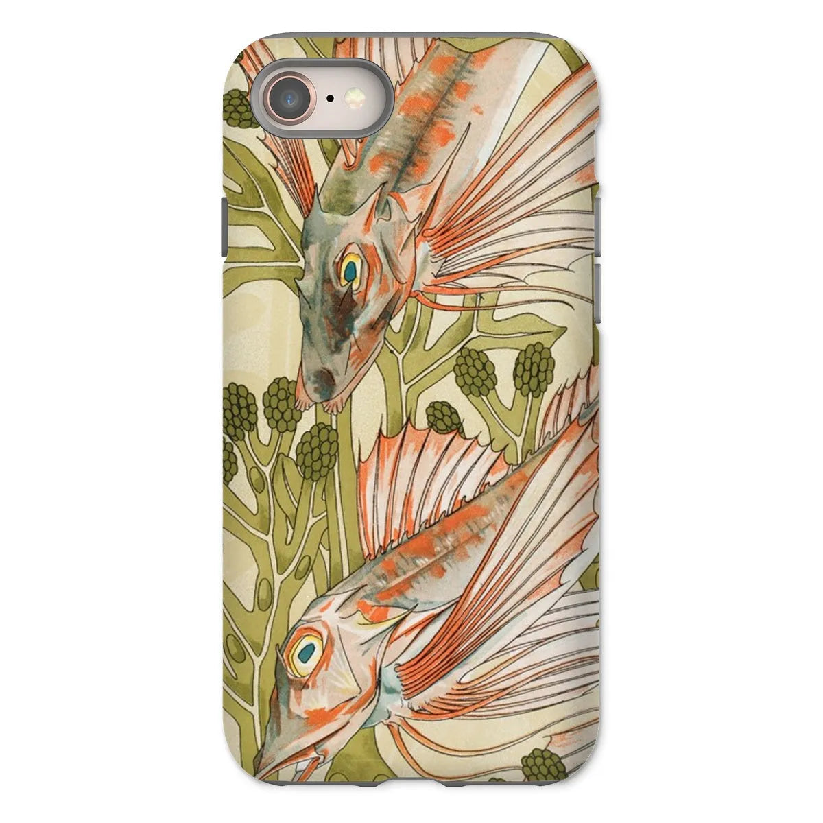Red Fish - Animal Art Phone Case - Maurice Pillard Verneuil - Iphone 8 / Matte - Mobile Phone Cases - Aesthetic Art