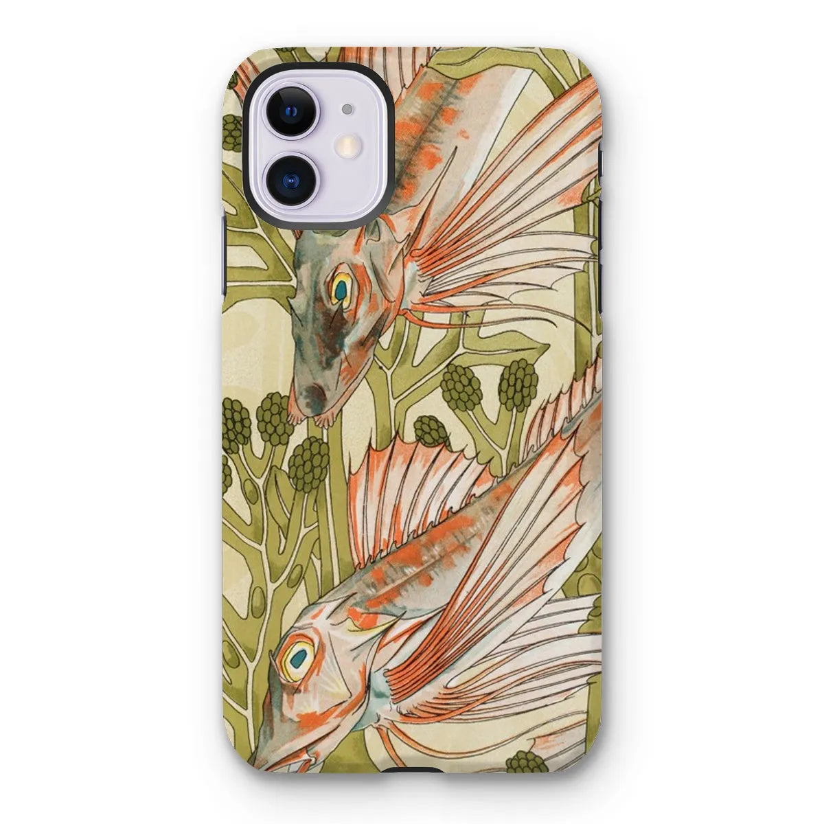Red Fish - Animal Art Phone Case - Maurice Pillard Verneuil - Iphone 11 / Matte - Mobile Phone Cases - Aesthetic Art