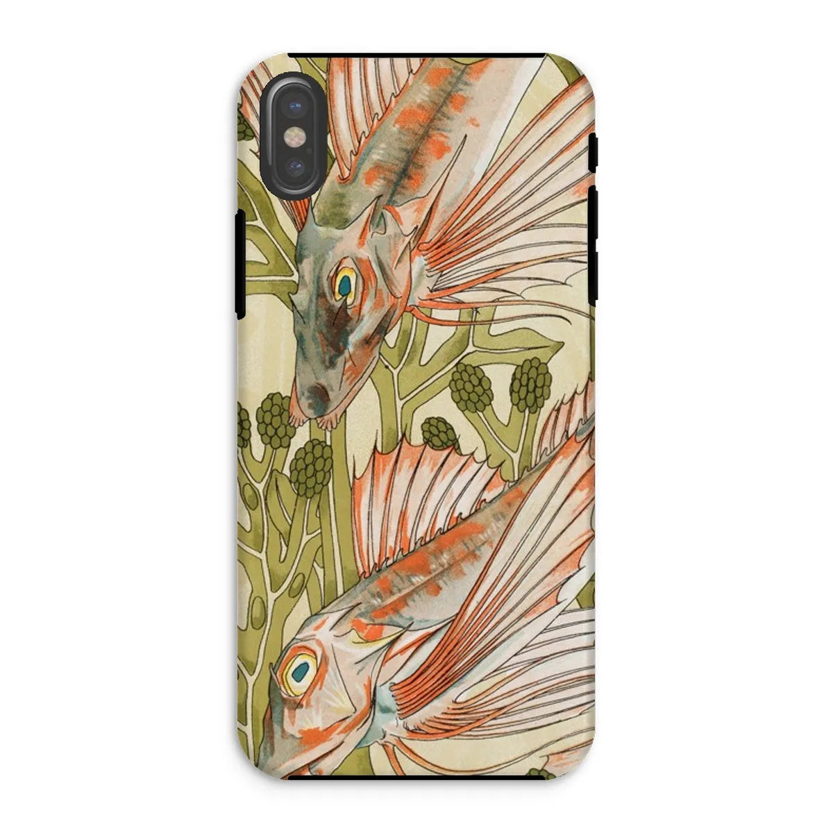 Red Fish - Animal Art Phone Case - Maurice Pillard Verneuil - Iphone Xs / Matte - Mobile Phone Cases - Aesthetic Art