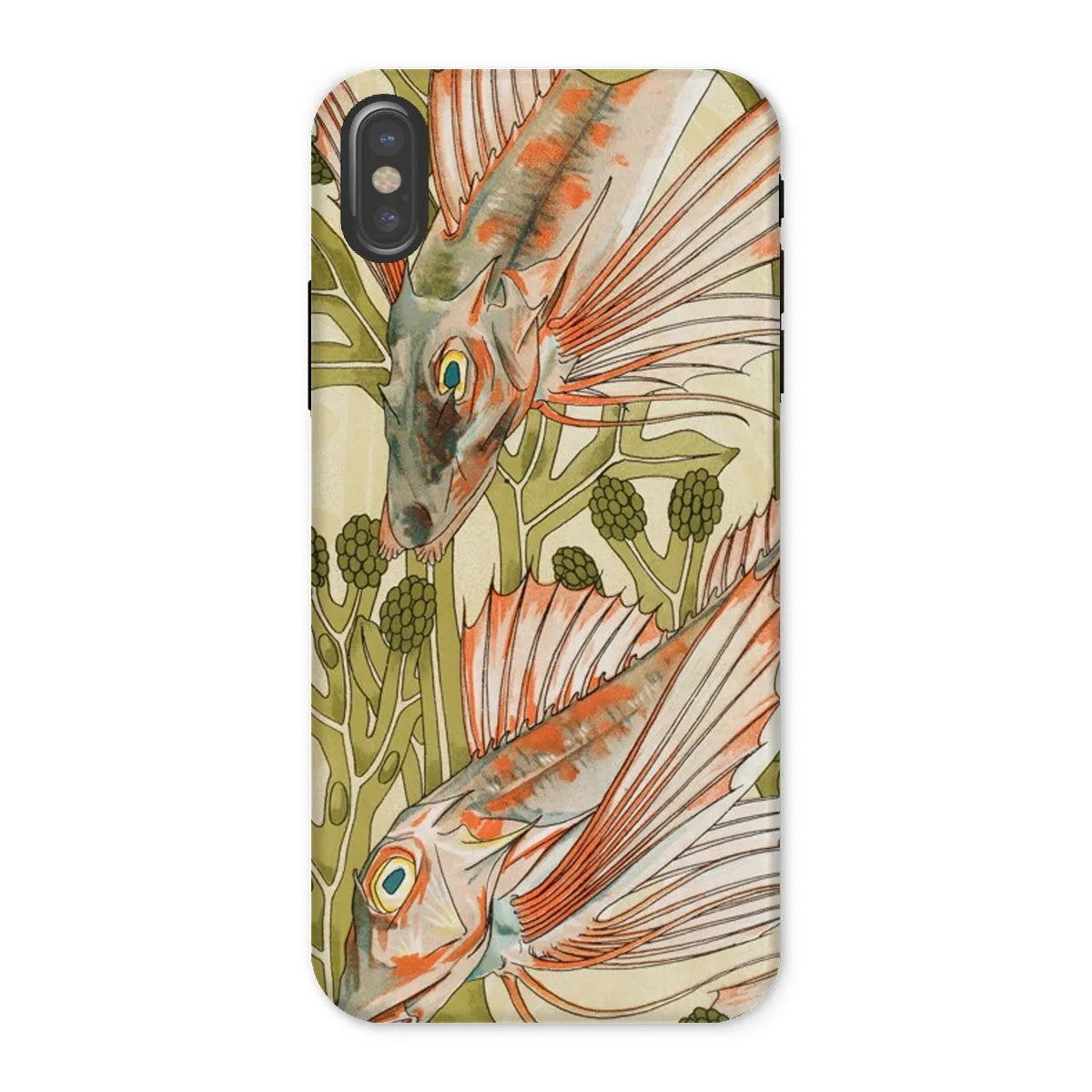 Red Fish - Animal Art Phone Case - Maurice Pillard Verneuil - Iphone x / Matte - Mobile Phone Cases - Aesthetic Art