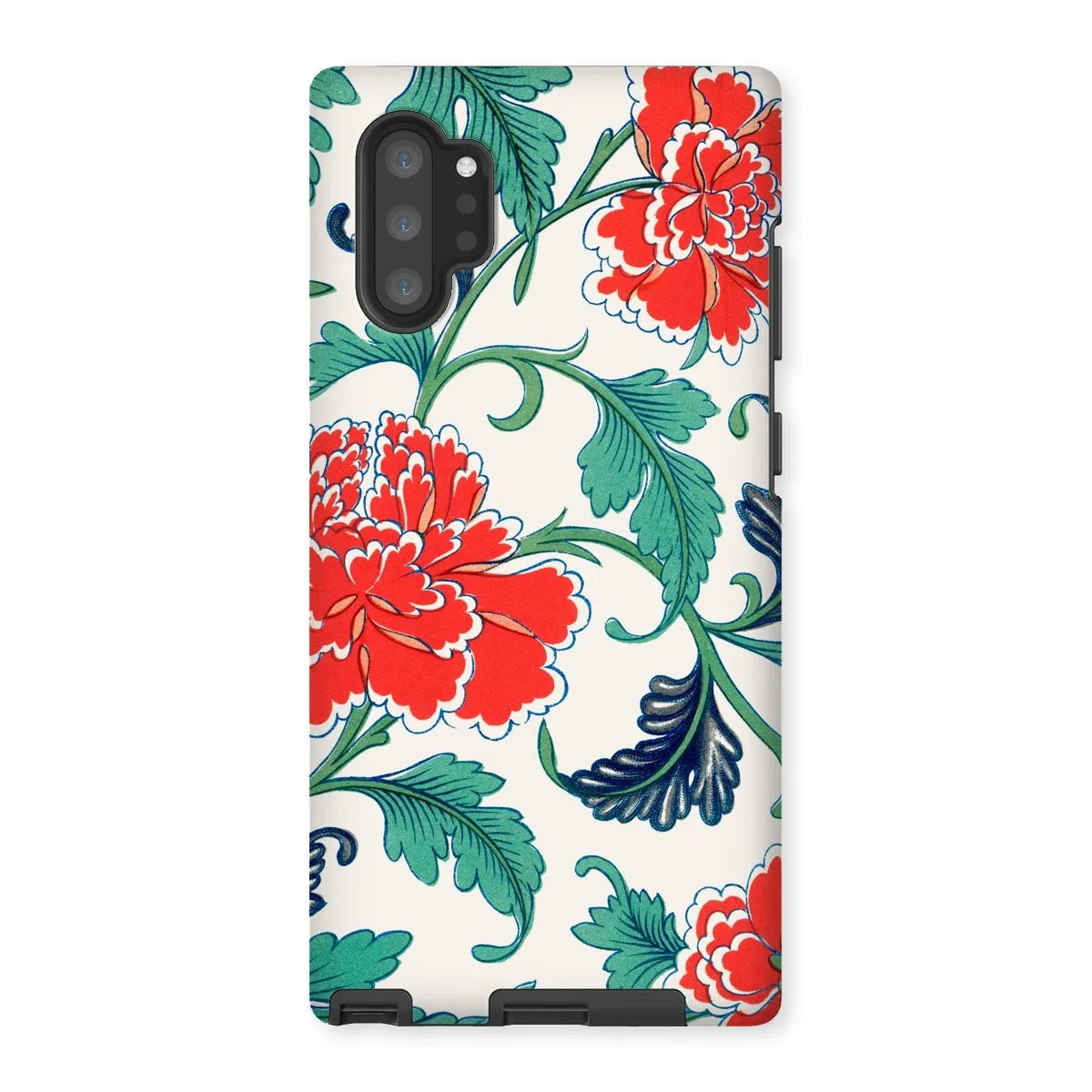 Red Floral Chinese Aesthetic Pattern Phone Case - Owen Jones - Samsung Galaxy Note 10p / Matte - Mobile Phone Cases