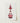 Red Glass Perfume Bottle Intricate White Floral Etchings Keane Decorative Glassware, Art Print