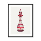 Red Glass Decanter - Frank M. Keane Decorative Art Print