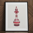 Red Glass Decanter - Frank M. Keane Decorative Art Print