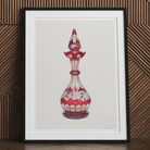 Red Glass Decanter - Frank M. Keane Decorative Art Print Posters Prints & Visual Artwork