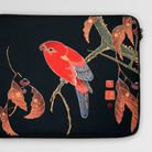 Red Parrot on Branch of a Tree - Ito Jakuchu Laptop Sleeve, Laptop Sleeve Colorful Bird Leaf Design Asian-inspired Artistic