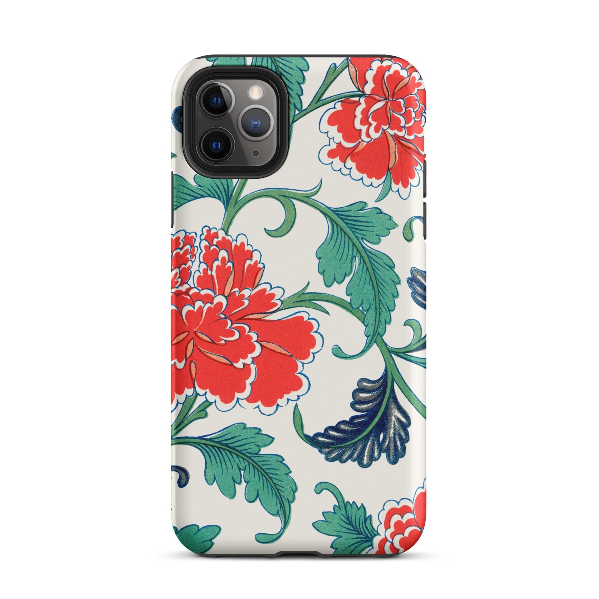 Red Peonies Owen Jones Floral Iphone Case, 11 Pro Max / Matte, Floral Patterned Phone Case