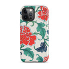 Red Peonies Owen Jones Floral Iphone Case, 12 Pro Max / Matte, Floral Patterned Phone Case
