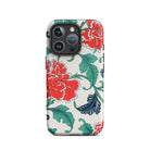 Red Peonies Owen Jones Floral Iphone Case, 16 Pro / Matte, Floral Patterned Smartphone Case