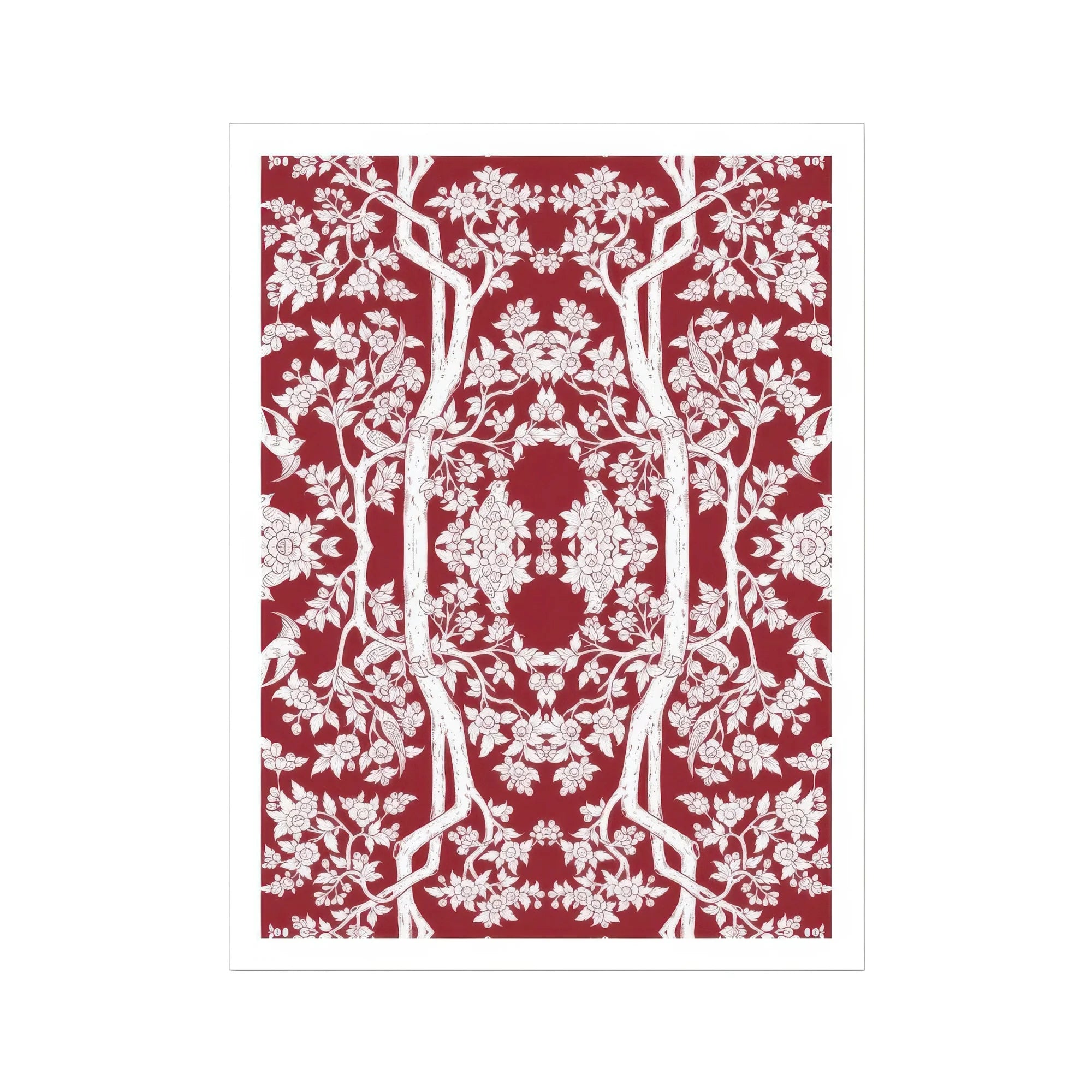 Aviary Red Art Print Posters Prints & Visual Artwork