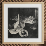 Reducing Exercises - George Bellows Art Print / Canvas, 12x12’’ / 31x31cm / Natural Frame / Matboard, Posters Prints & Visual Artwork, Toby