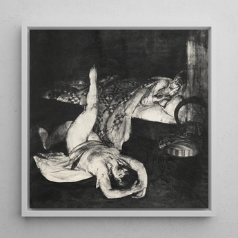 Reducing Exercises - George Bellows Art Print / Canvas, 12x12’’ / 31x31cm / White Frame, Posters Prints & Visual Artwork, Toby Leon